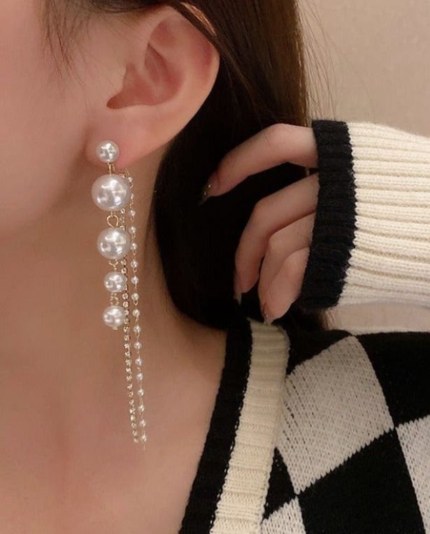 Pearl Tassel Earring