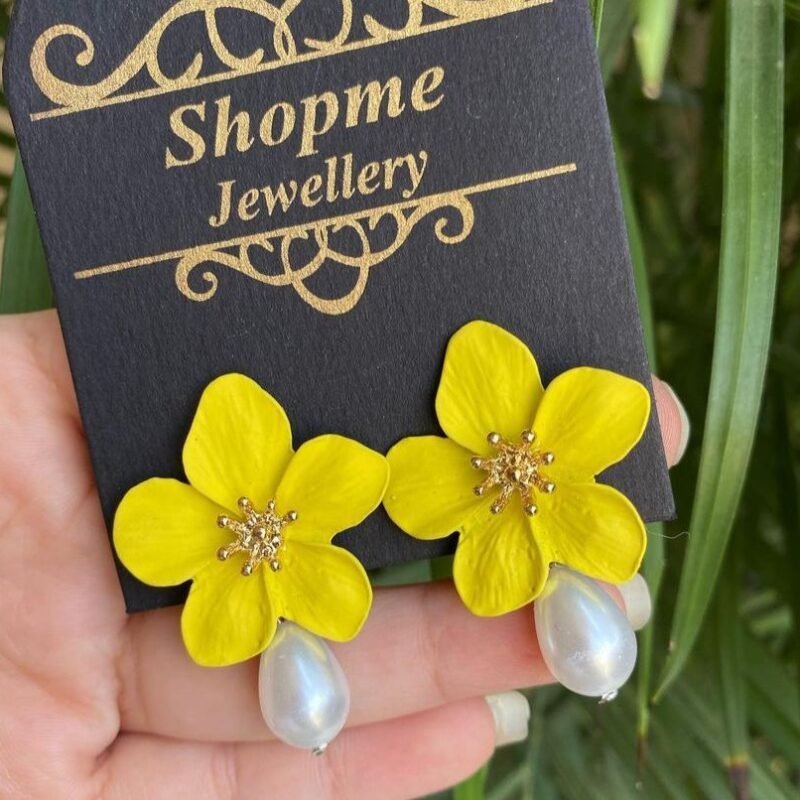 Pearl Flower Studs