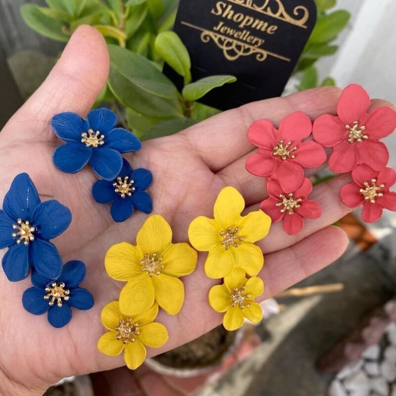 Double Flower Earring