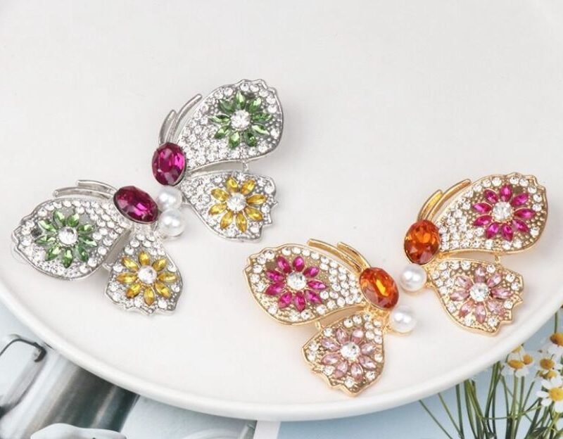 Butterfly Crystal Studs